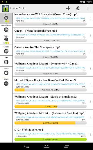 Loader Droid download manager screenshot 8