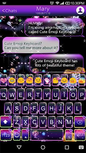 Bejeweled Heart Emoji Keyboard screenshot 1