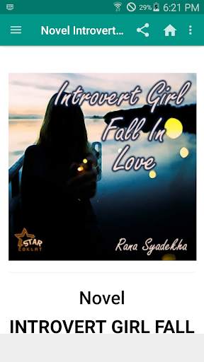 Novel Introvert Girl Fall in Love screenshot 1