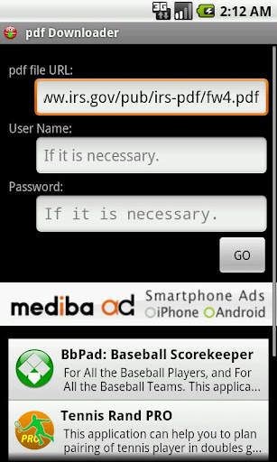 PDF Downloader screenshot 1