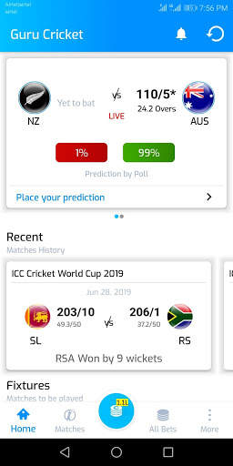 Guru Cricket - Predict to Win screenshot 1