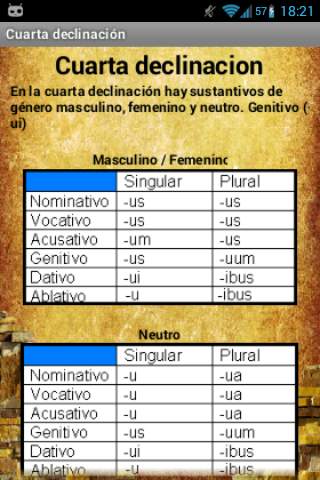 Declinaciones de Latín screenshot 4