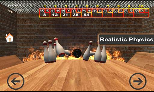 Bowling 3D Strike Free screenshot 2