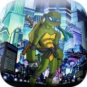 Hovering ninja turtle