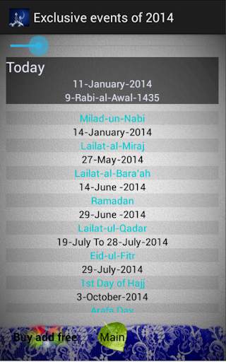 Islamic Events Free screenshot 2
