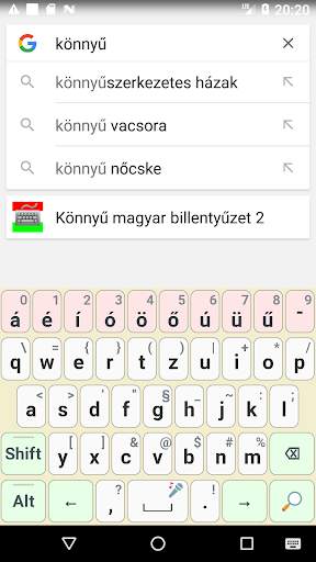 Könnyű magyar billentyűzet "Mo screenshot 1