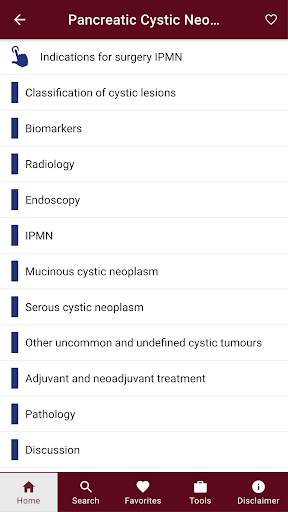Pancreas Guidelines screenshot 2