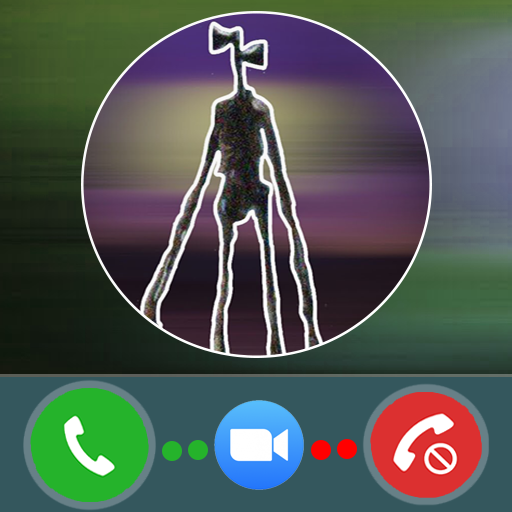 Fake Call Siren Head videos and massages icon