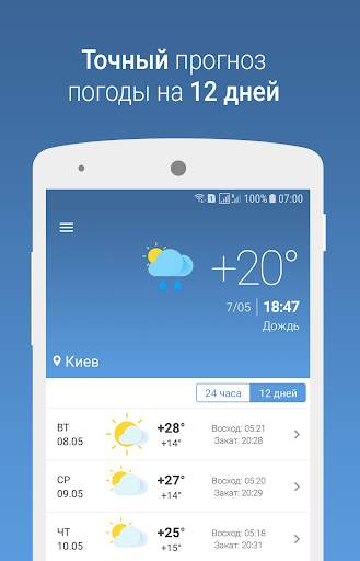 MeteoScope - Точная погода скриншот 1