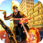 Superhero Fire Ghost Rider icon