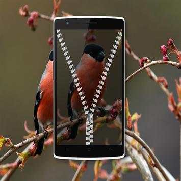 Bird Zipper Lock Screen screenshot 8