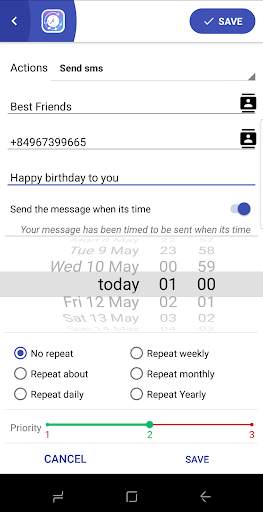 Phone Schedule - Call, SMS, Wifi screenshot 5