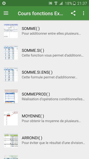 Cours fonctions Excel screenshot 3
