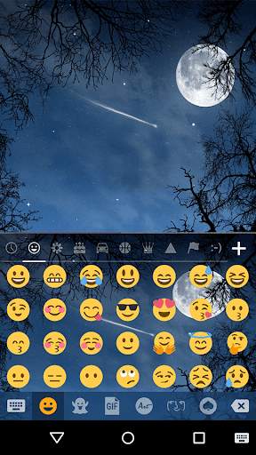 Moonlight Emoji Keyboard Theme स्क्रीनशॉट 2