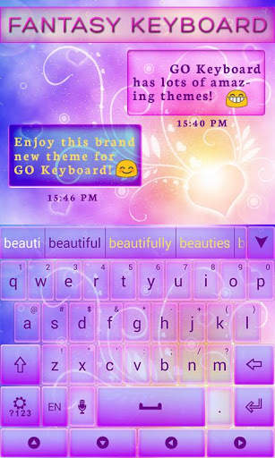 Fantasy GO Keyboard Theme screenshot 3