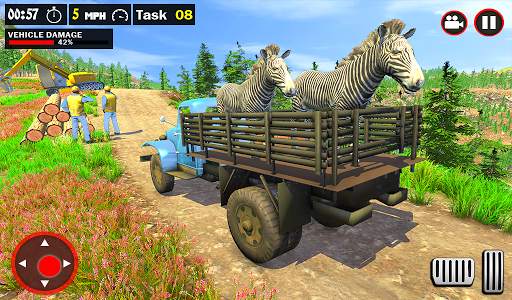 Offroad Truck Simulator - Animal Transport Games screenshot 6