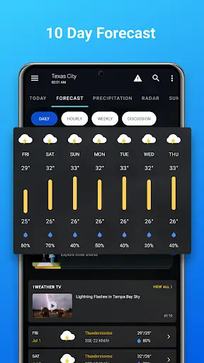 1Weather Forecasts & Radar screenshot 6