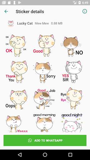 Cat Sticker screenshot 3