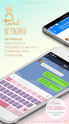 Pastel Keyboard Theme Color - VIP Premium screenshot 1