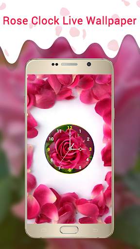 Rose Clock Live Wallpaper screenshot 5