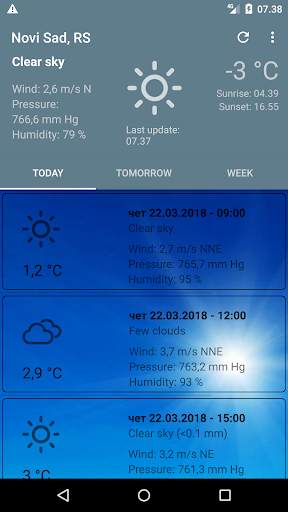 Light Weather Forecast screenshot 1