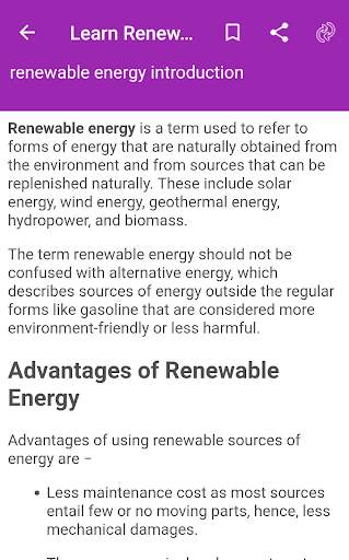 Learn Renewable Energy скриншот 2