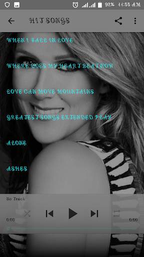 CELINE DION-HIT SONGS & LYRICS screenshot 4