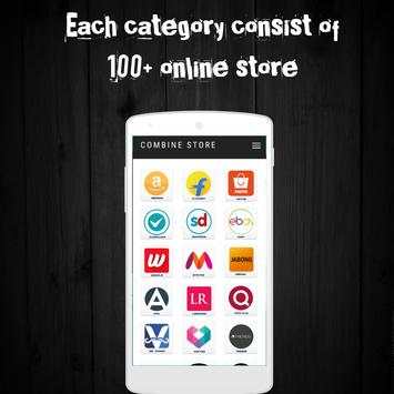 All in one Online Shopping app - Combine Store screenshot 2
