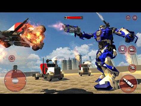 Robot Police Train Transformation FPS Shooter screenshot 9