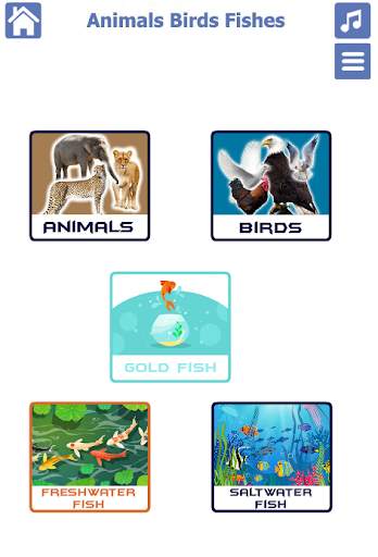 Animals Birds Fishes स्क्रीनशॉट 1