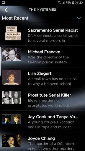 Unsolved Mysteries Mobile App screenshot 3
