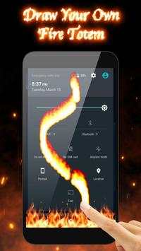 3D Flame Animated Fire Live Wallpaper screenshot 2