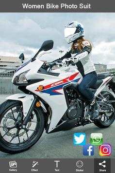 Women Action Bike Photo Suit screenshot 6