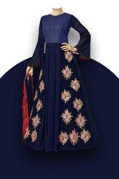 Women Anarkali Suit Photo Editor screenshot 1