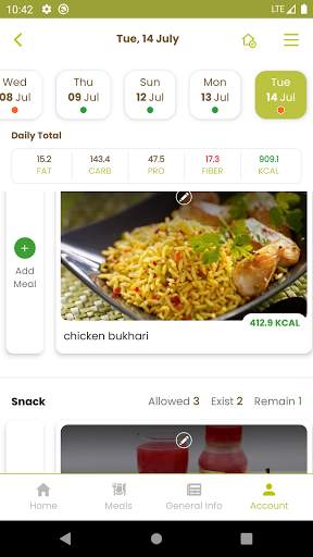 Calorie KW screenshot 1