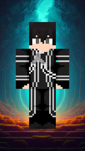 Black Skin for Minecraft screenshot 6