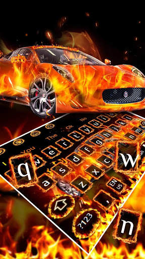 Flame Racing Car Keyboard screenshot 1