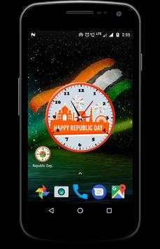 Republic day clock live wallpaper screenshot 3
