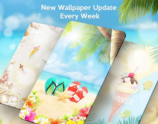Summer Beach Live Wallpaper & Launcher Themes screenshot 1