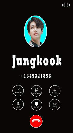 Jungkook Kpop BTS Video Call & chat Simulator screenshot 1