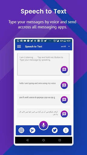Speech to Text converter screenshot 1