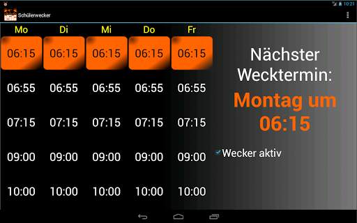 Schülerwecker Lite screenshot 6