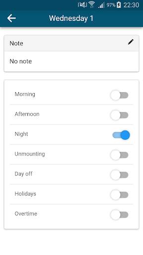 Workshift Calendar free 5 تصوير الشاشة