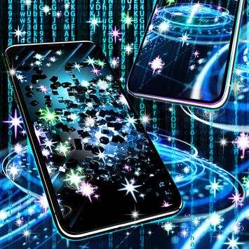 Blue tech live wallpaper screenshot 3