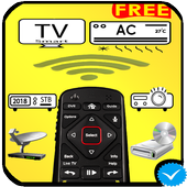 Remote control for all tv and set top box أيقونة