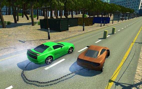 Impossible chained cars crash: 3D break chain game screenshot 4