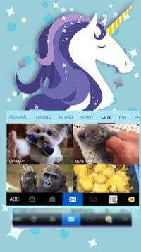 Cartoon Unicorn Keyboard Theme screenshot 4