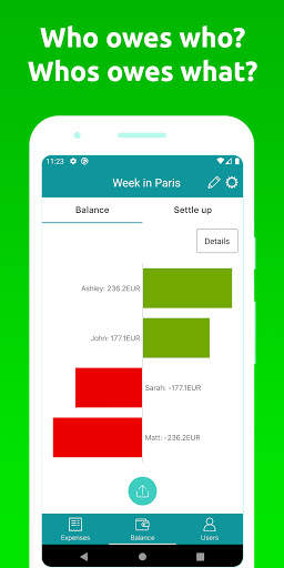 Split expenses - I owe you app (IOU). screenshot 2