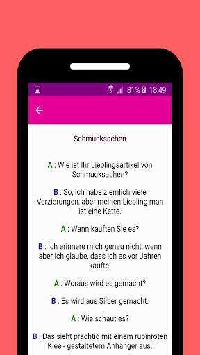 Deutsch Dialog Lernen скриншот 5
