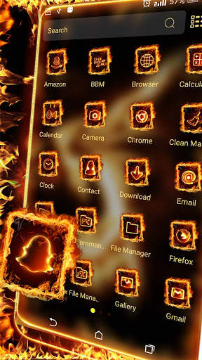 Fire Lion Launcher Theme screenshot 2